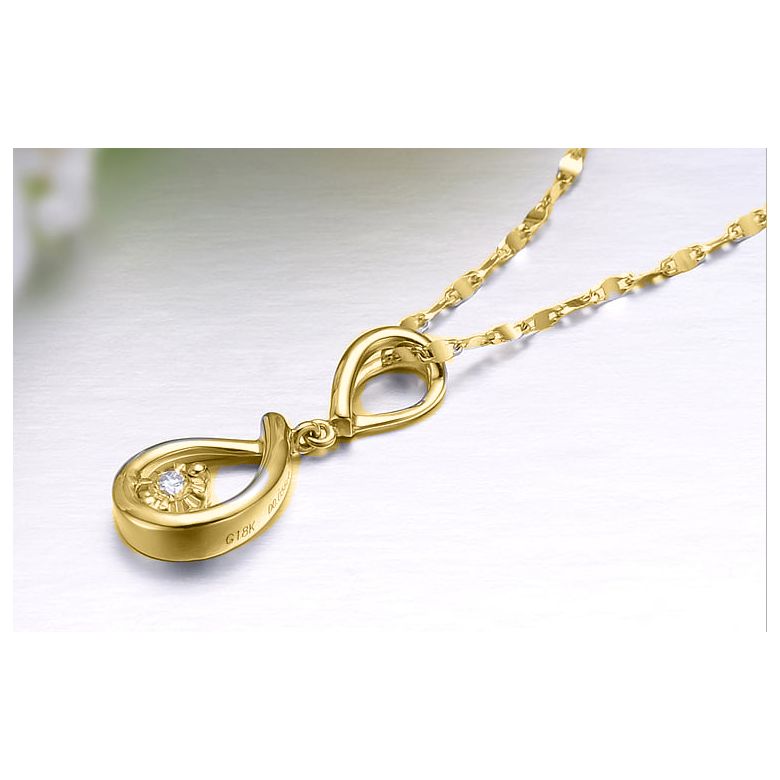 Ciondolo lasso in oro giallo e diamante - Attrape moi si tu m'aimes - 3