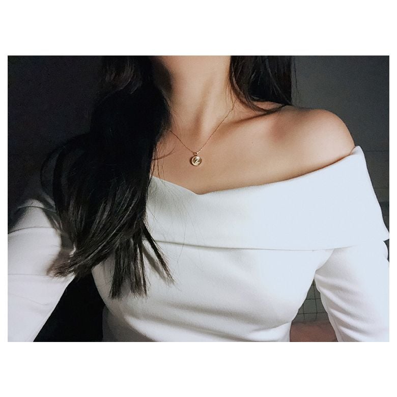 Ciondolo Lettera Alfabeto - Medaglia in Oro 18ct & Diamante VS/G | Gemperles - 11