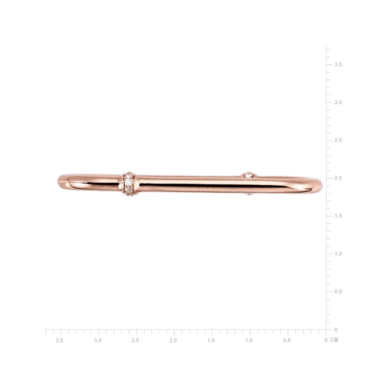 Ciondolo - Oro rosa 3.63gr - Diamanti 0.060ct - 2
