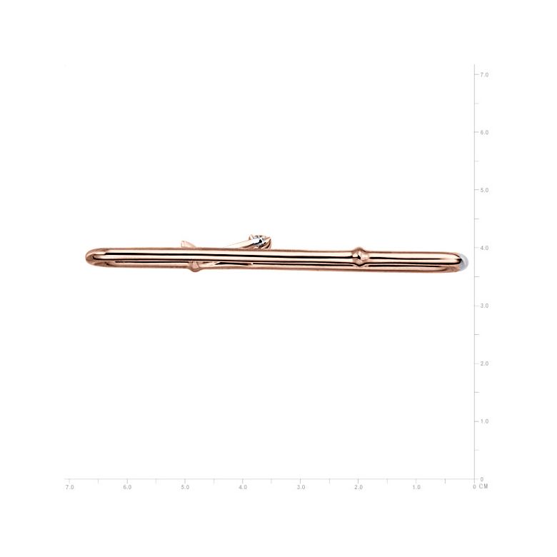 Ciondolo - Oro rosa 6.80gr - Diamanti 0.173ct - 2
