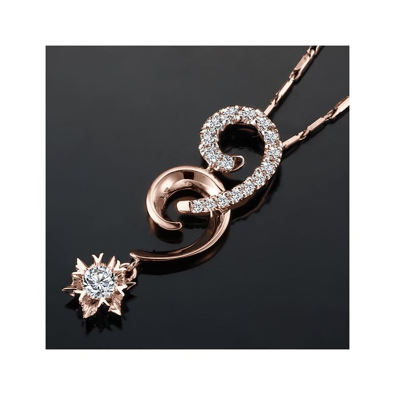 Ciondolo 99 - Oro rosa - Diamanti 0.300ct - 3