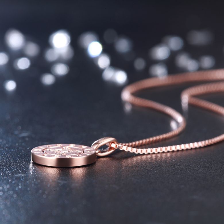 Ciondolo Gemini (Gemelli) - Oro rosa e diamanti - 4