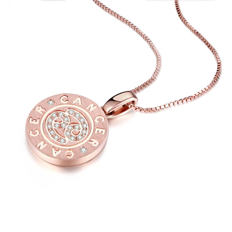 Ciondolo Cancer Oro rosa. Signe du Cancer. Zodiaque - 7