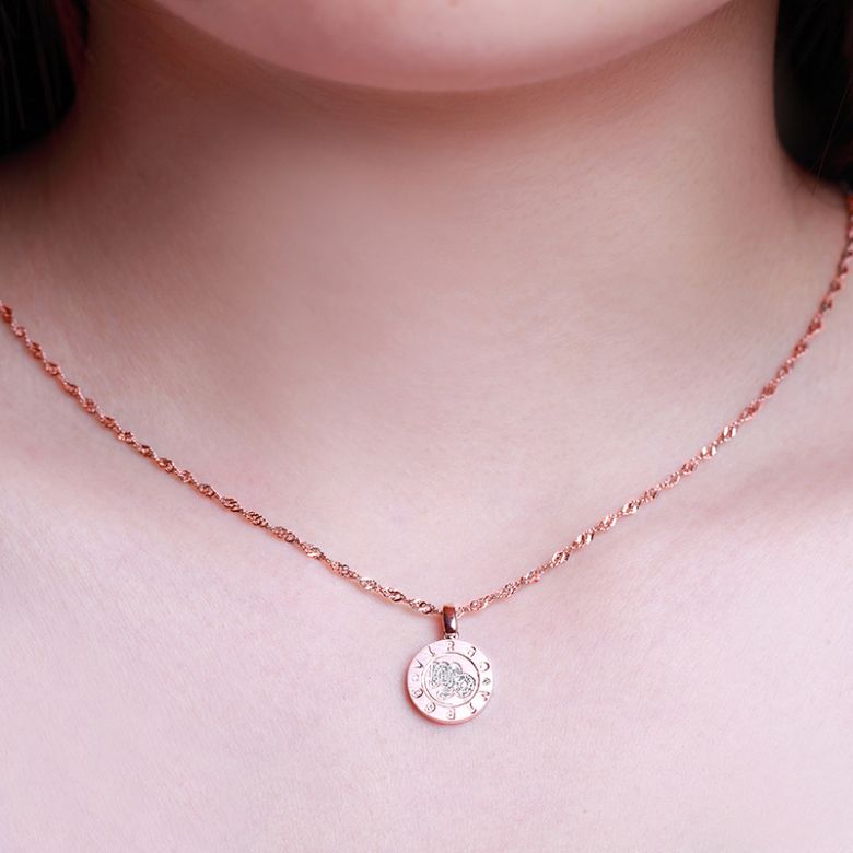 Ciondolo Virgo Oro rosa. Segno della vergine. Zodiaco - 2