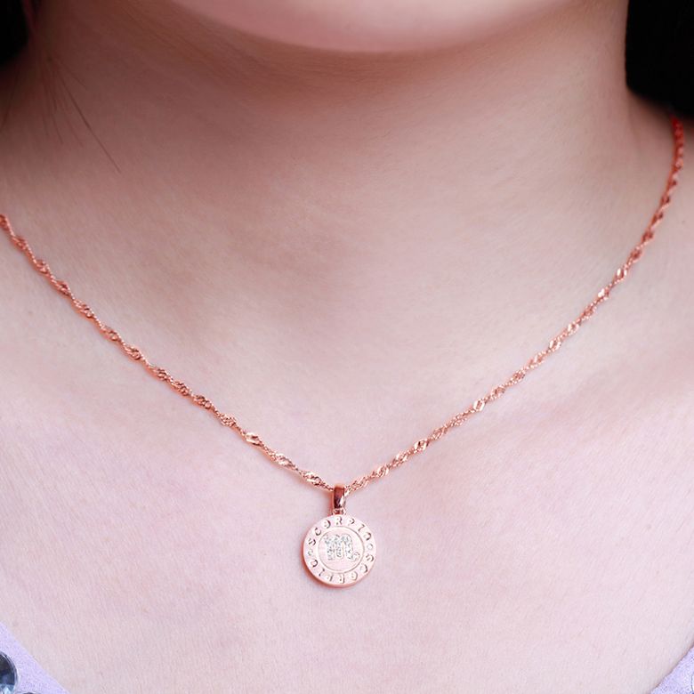 Ciondolo Scorpio Oro rosa. Signe du scorpion. Zodiaque - 2