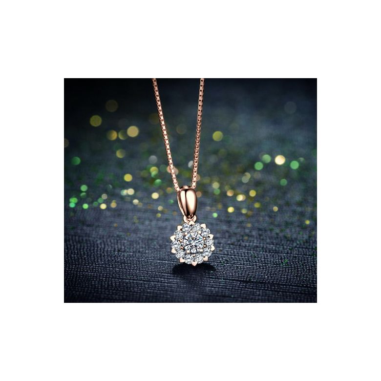 Ciondolo in oro rosa e diamanti. Cuore di Pietra - 7