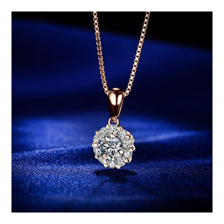 Ciondolo in oro rosa e diamanti. Cuore di Pietra - 3