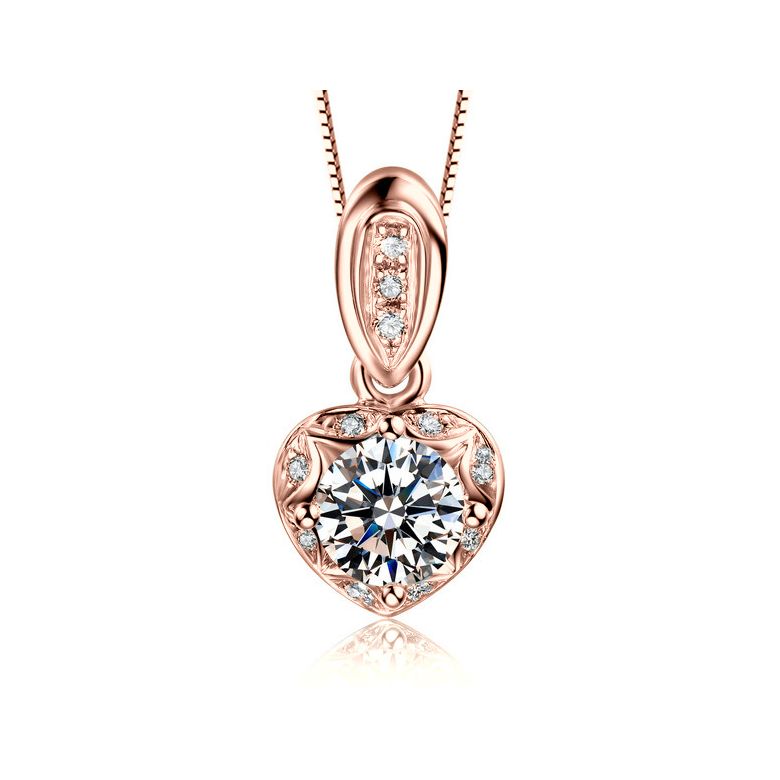 Ciondolo con Diamanti in Oro rosa 18 carati. Your Best Friend - 1