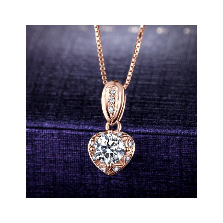 Ciondolo con Diamanti in Oro rosa 18 carati. Your Best Friend - 3