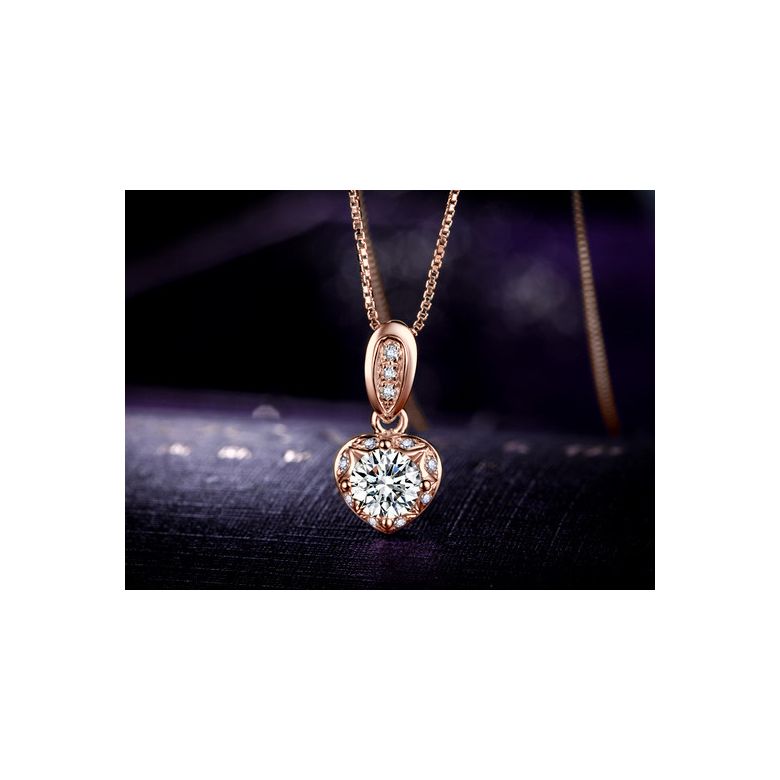 Ciondolo con Diamanti in Oro rosa 18 carati. Your Best Friend - 6