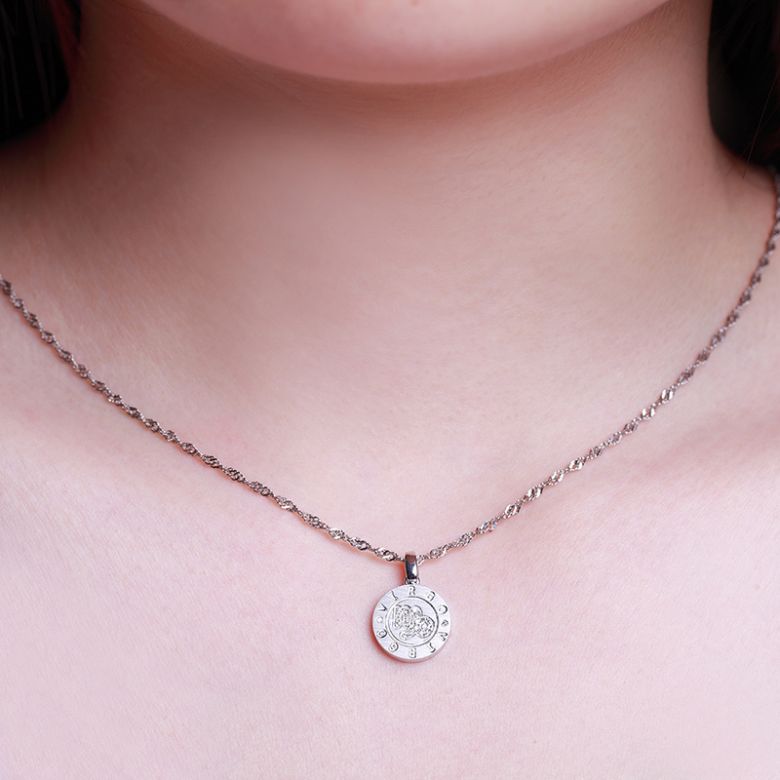Ciondolo Virgo Oro bianco. Segno della vergine. Zodiaco - 2