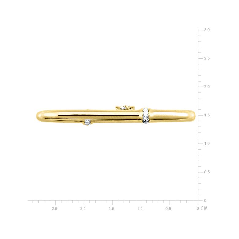 Ciondolo - Oro giallo 2.1gr - Diamanti 0.130ct - 2