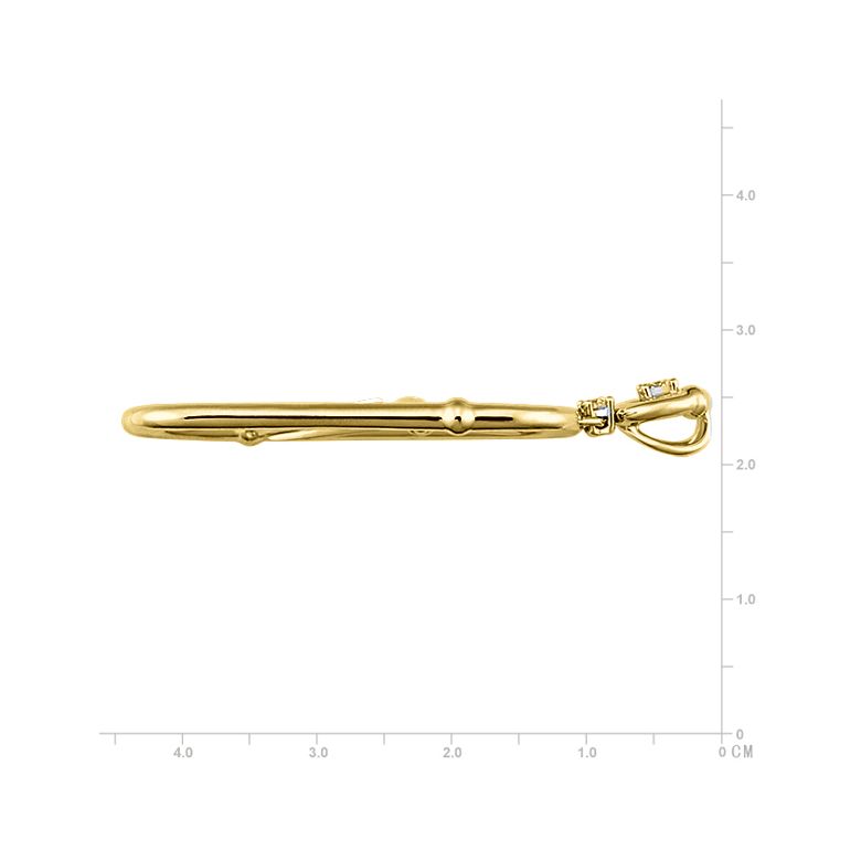 Ciondolo - Oro giallo 4.50gr - Diamanti 0.220ct - 2
