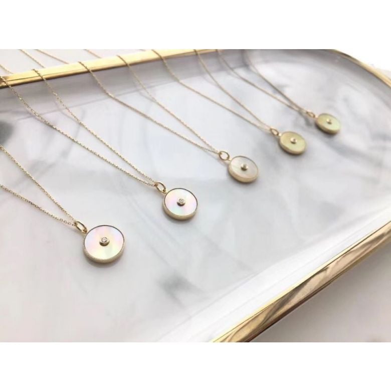 Ciondolo Lettera Alfabeto - Medaglia in Oro 18ct & Diamante VS/G | Gemperles - 17