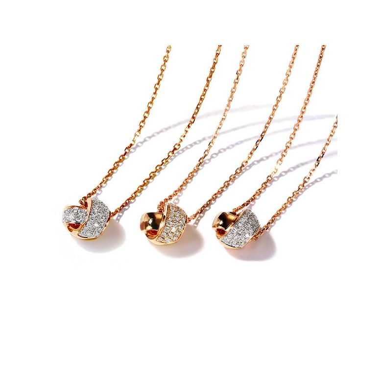 Ciondolo Il était une fois... Nous - Nodo Oro rosa, Diamanti I Gemperles - 4