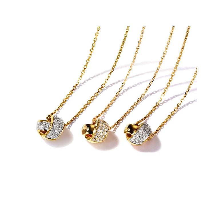 Ciondolo C'era Una Volta... Noi - Fiocco in Oro Giallo 18 Carati e Diamanti | Gemperles - 4
