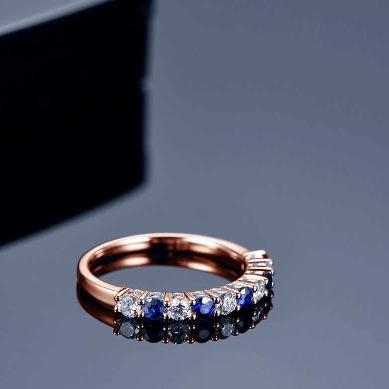 Anello Michèle Morgan oro rosa - 5