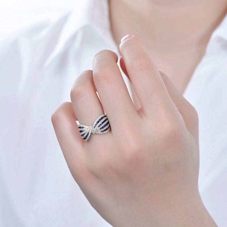 Bague Colombo or blanc