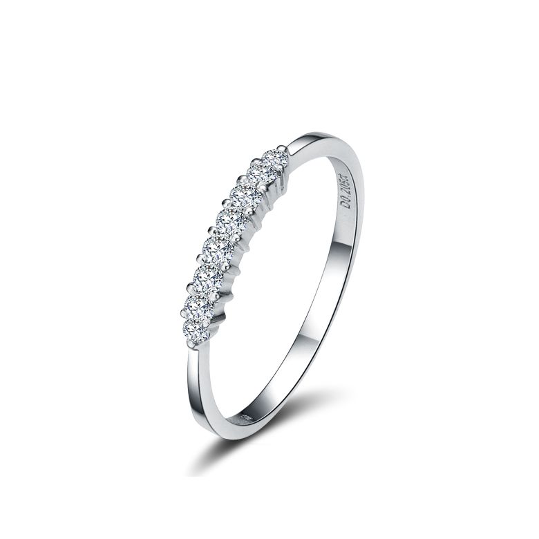 Anello di fidanzamento - Anello in platino PT950 - Diamanti 0.204ct - 1