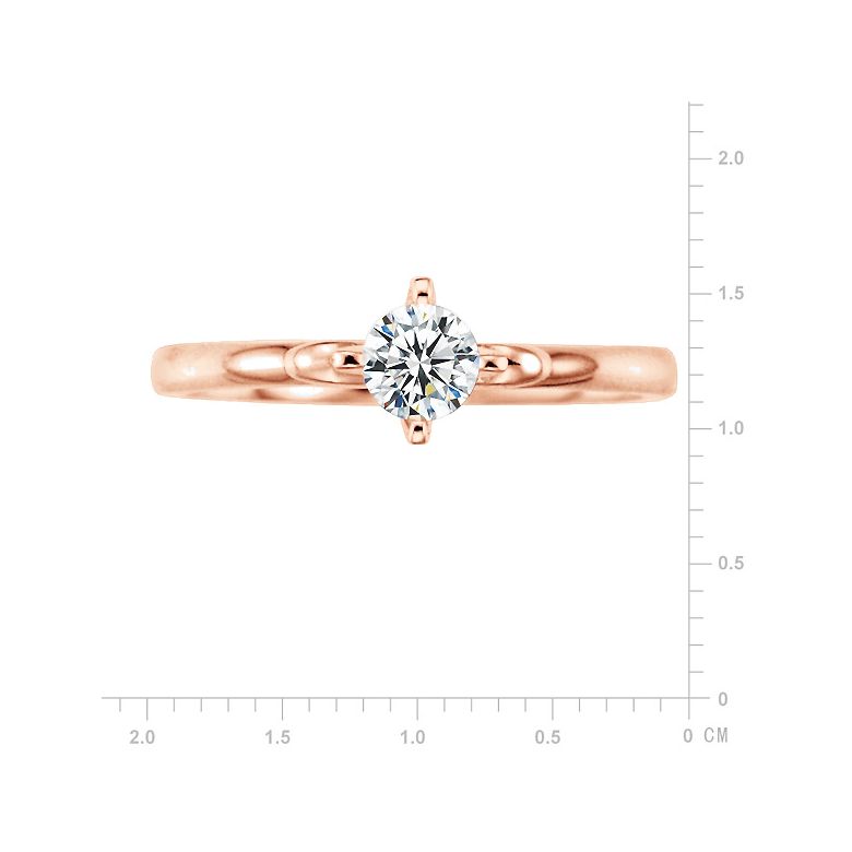 Anello di Fidanzamento Weston - Oro Rosa e Diamante Solitario | Gemperles - 2