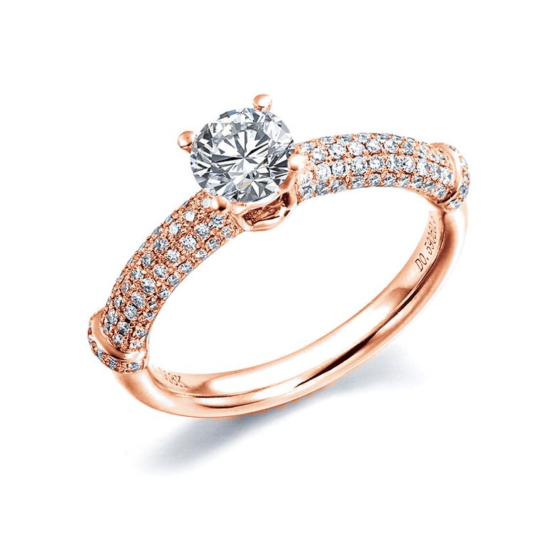 Anello di Fidanzamento Donna Bambou Prestige - Oro Rosa & Diamanti VS/G | Gemperles - 1