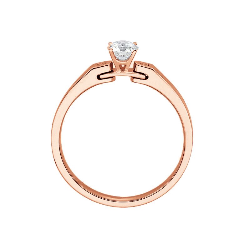 Anello di Fidanzamento Everdeen - Diamante Solitario & Oro Rosa | Gemperles - 8