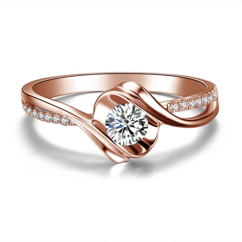 Anello di Fidanzamento Poesia di Diamanti - Oro Rosa 18kt e Diamanti | Gemperles - 2