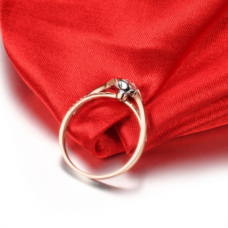 Anello di Fidanzamento Poesia di Diamanti - Oro Rosa 18kt e Diamanti | Gemperles - 5