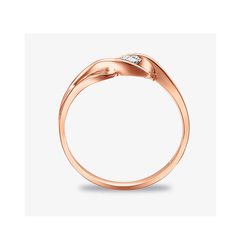 Anello di Fidanzamento Taylor - Oro Rosa & Diamante Solitario | Gemperles - 6