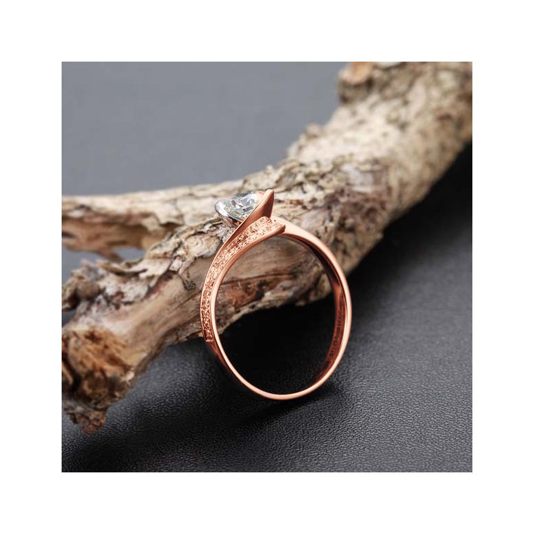 Anello di Fidanzamento Composto Madonna - Oro Rosa & Diamanti | Gemperles - 6