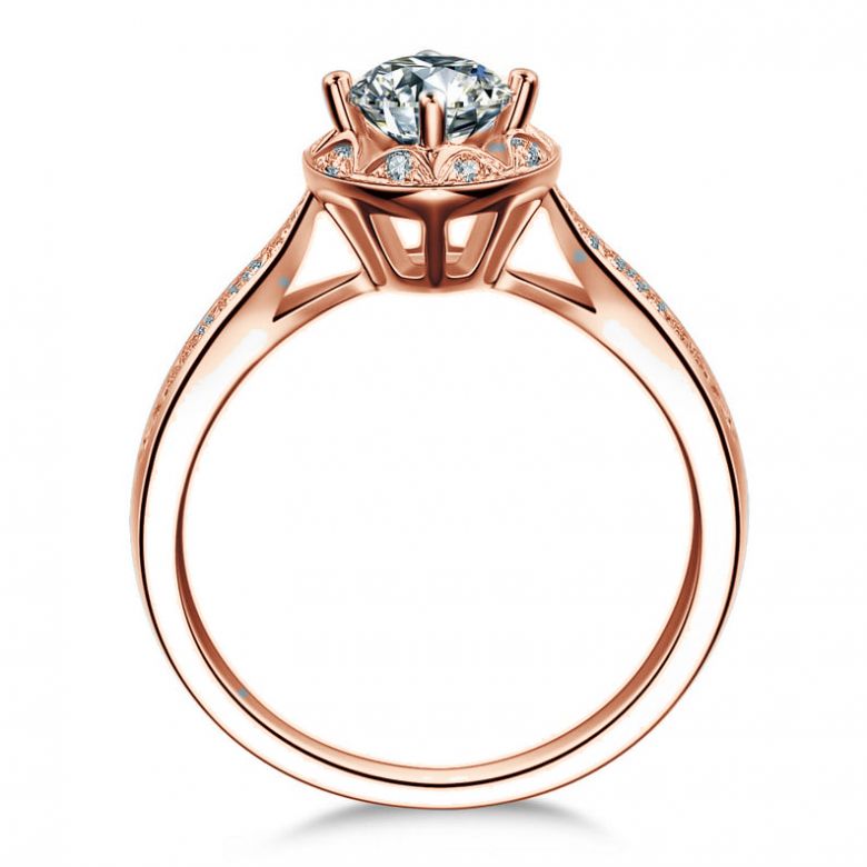 Anello Solitario Your Best Friend - Oro Rosa & Diamanti | Gemperles - 4