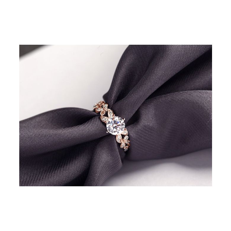 Anello di Fidanzamento Sensation - Oro Rosa e Diamante Solitario Composto | Gemperles - 10