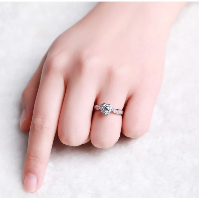 Anello Solitario Your Best Friend - Oro Bianco & Diamanti | Gemperles - 3