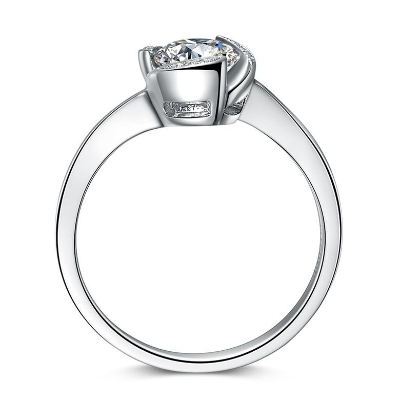 Anello di Fidanzamento Delicatezza - Oro Bianco 18k & Diamanti | Gemperles - 4