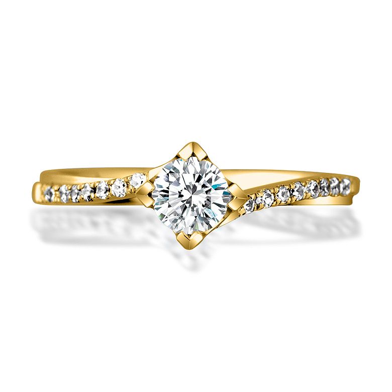 Anello di Fidanzamento Pericle -  Oro Giallo & Diamanti | Gemperles - 3