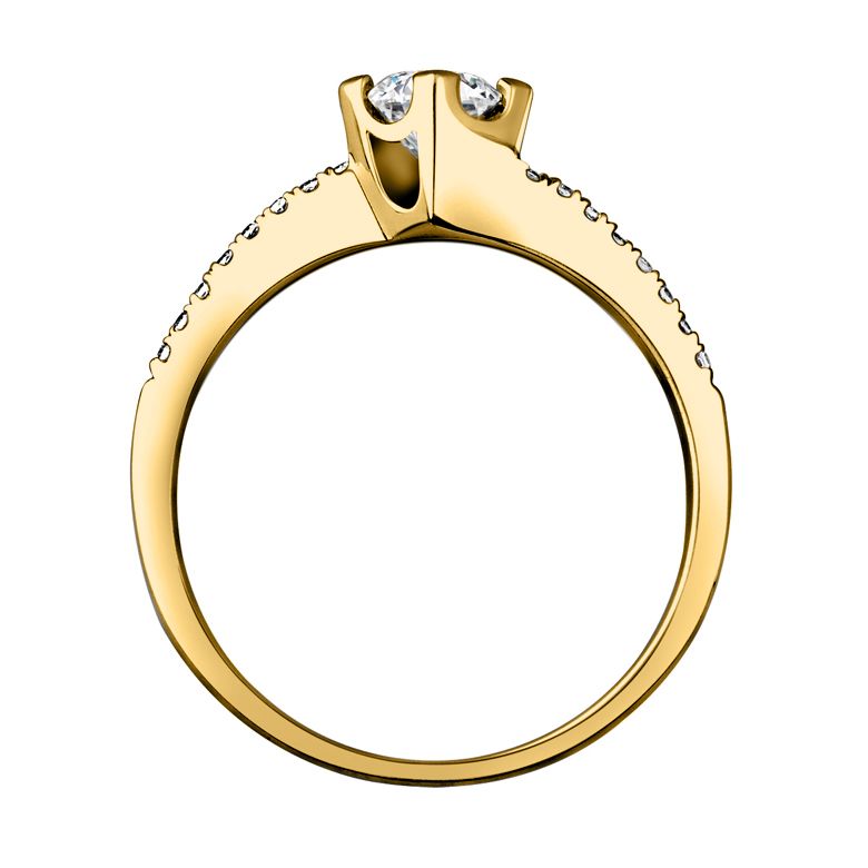 Anello di Fidanzamento Pericle -  Oro Giallo & Diamanti | Gemperles - 2