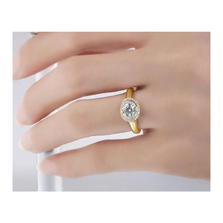 Anello di Fidanzamento Grazioso - Oro Giallo 18kt & Spirale Diamanti | Grazioso - 2