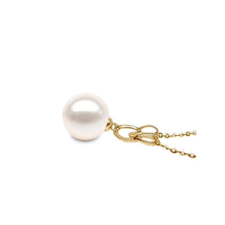 Ciondolo Anneaux Liés - Oro Giallo 18kt e Perla d'Acqua Dolce - 5