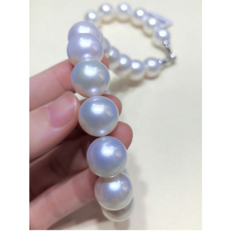 Collana perle d'Australia bianche - 11/13mm - AAA - 4