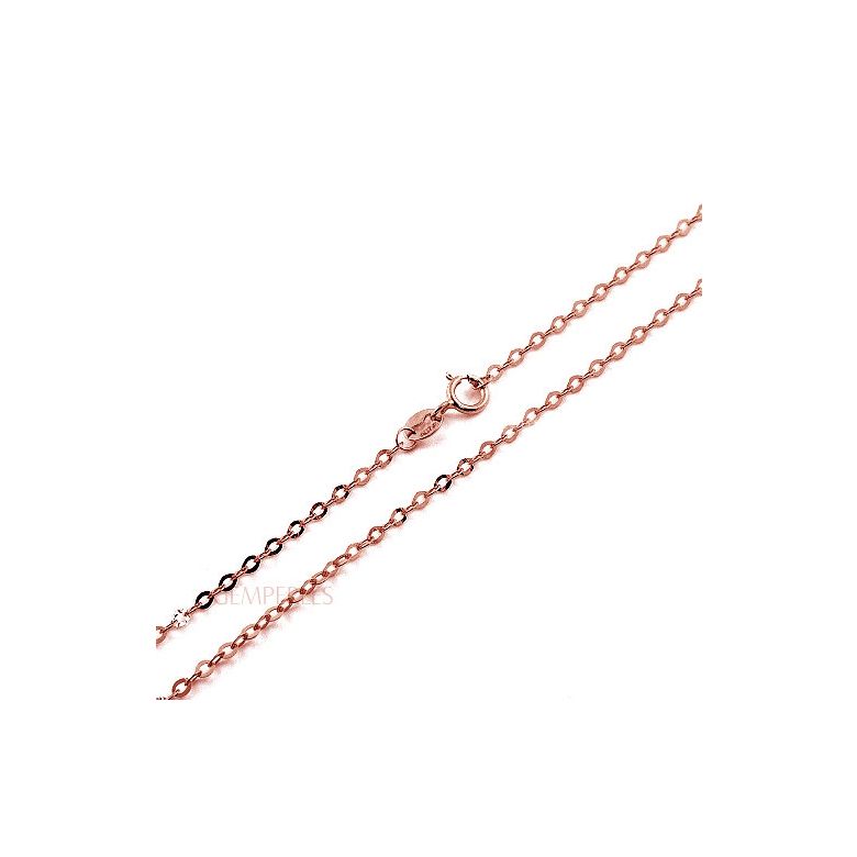 Catenina Maglia Forzatina oro rosa 18kt | 45cm - 1