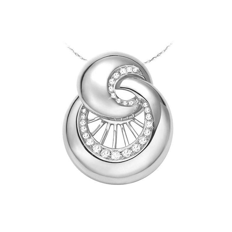 Ciondolo - Oro bianco 5.10gr - Diamanti 0.260ct - 1
