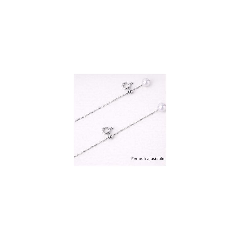 Catena veneziana 45 cm Oro bianco 18ct, Regolabile 35-45 cm, 1,0g - 1