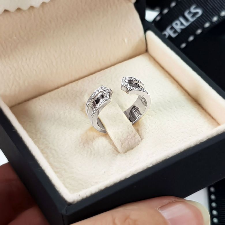 Fede Nuziale da Donna Sima - Oro Bianco 18kt, Diamanti - 2