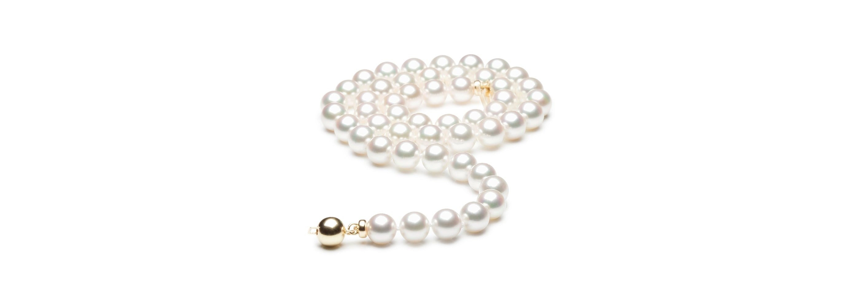 Collana Ema in perle coltivate Akoya di qualità Hanadama, 7 / 7,5 mm