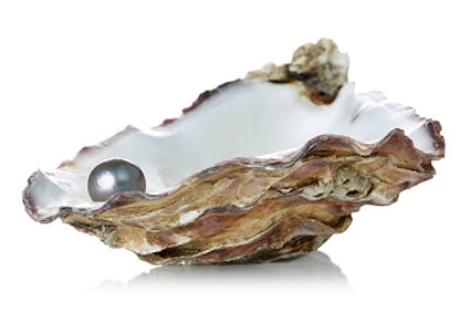 Perle di bivalvi, dettaglio